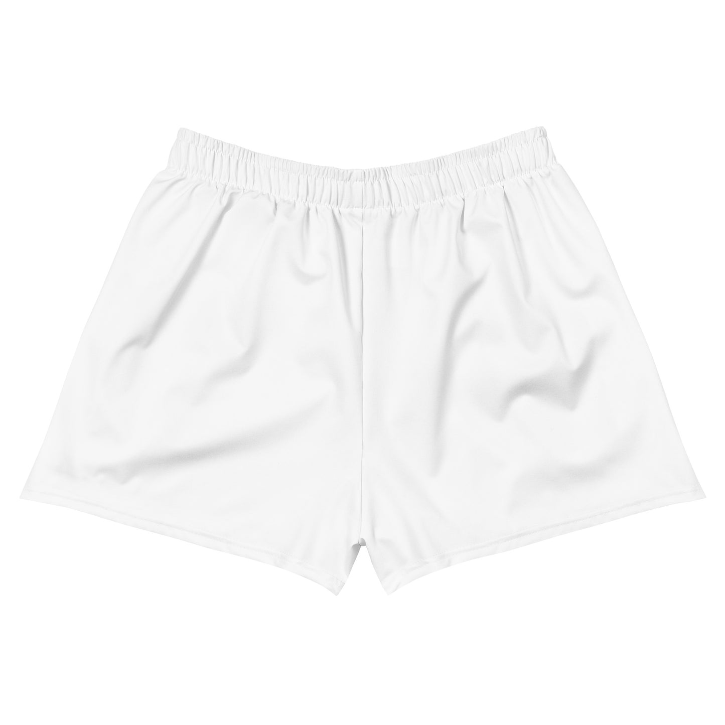 La Vida Luxur athletic shorts in white, designed for casual wear and active movement.