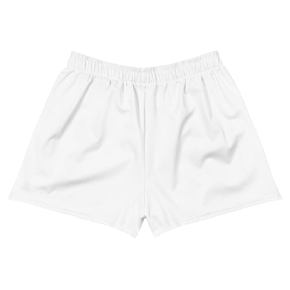 La Vida Luxur athletic shorts in white, designed for casual wear and active movement.
